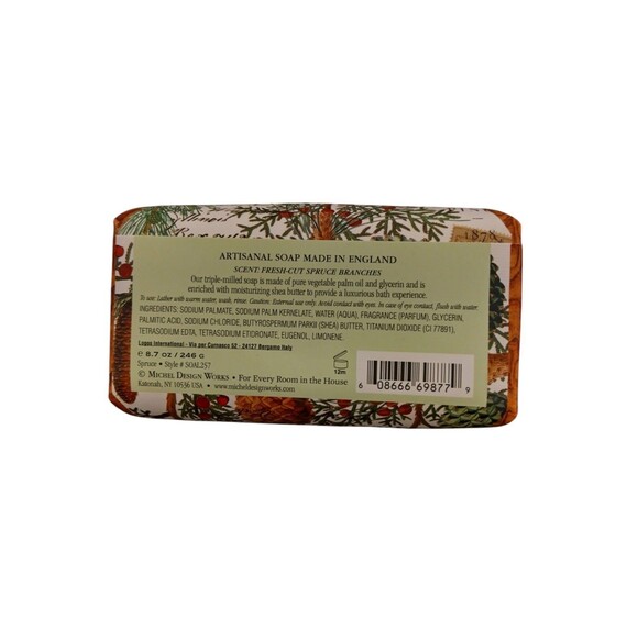 Michel Design Works Spruce Large Bar Soap 8.7 oz NEW in Package - Picture 6 of 6